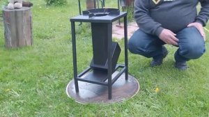 Ракетная печь с подставкой Везувий Ракета Союз Полный обзор и розжиг