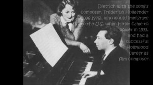 Marlene Dietrich sings in German "The Blue Angel" 1930