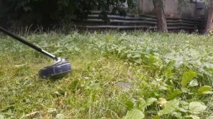 6.Аккумуляторный триммер 40v в деле