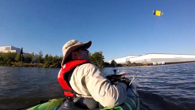 Intex Challenger K1 Kayak 1 Person Inflatable Kayak | Sailing Kite Powered Part 7 | Wind Energy Tes смотреть онлайн