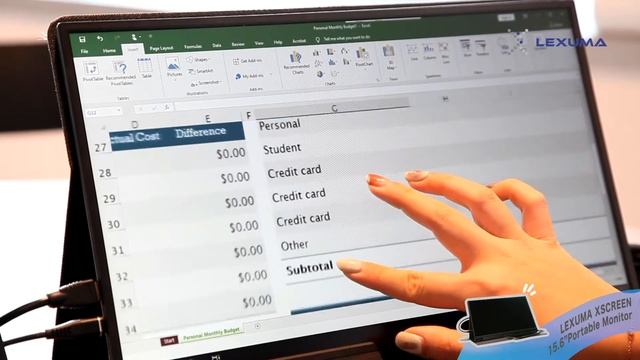 Lexuma XScreen 15.6" Ultra Slim Portable Monitor - Features Overview смотреть онлайн