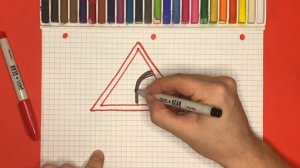 Как нарисовать Дорожный Знак Опасный Поворот| Рисуем знаки Дорожного Движения