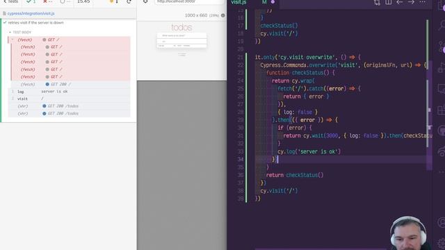 Use cypress-recurse To Ping The Site Before Visiting It смотреть онлайн