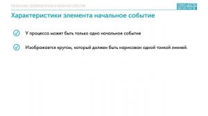 Начальное, промежуточное и конечное BPMN