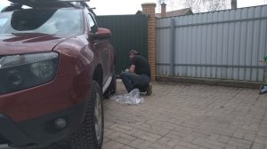 Рено Дастер.  Деревенский тюнинг. Новые диски.