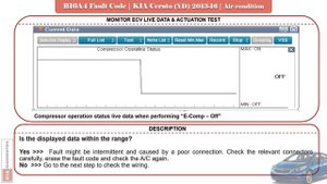 Test & Fix B16A4 A/C Compressor ECV Valve Fault | KIA Cerato/Forte (YD) 2013-16 | Air Condition