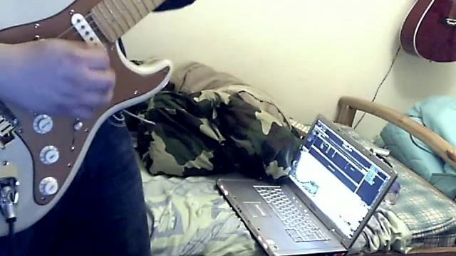 Slow Blues in the key of G - Fender American Deluxe Stratocaster with V shape neck demo смотреть онлайн