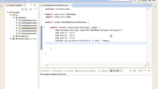 How to search for a key in Hashmap in java?