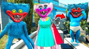 ХАГГИ ВАГГИ КУПИЛ ДОМ С РЕБЕНКОМ И ДЕВУШКОЙ в ГТА 5 МОДЫ! Poppy Playtime ОБЗОР МОДА в GTA 5 ВИДЕО