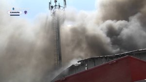 Крупный пожар на складе с лакокрасочными материалами в Самаре. Что известно