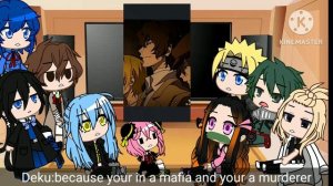 Anime character react to Dazai Osamu (Bsd) Bungo Stray dogs