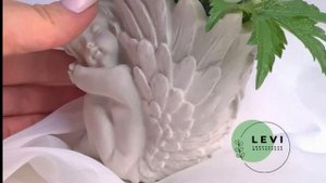 Красивое кашпо для искусственных цветов суккулентов,кактусов/горшок/интерьерное кашпо из гипса Анге