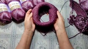 Жилет реглан-погон.Я в ужасе от пряжи.