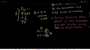 4/5 as a Decimal||4 5 as a Decimal||How to calculate 4/5 as a decimal ||What is 4/5 as a decimal?