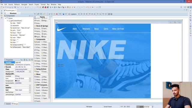 Java Swing Design Tutorial | Java Swing Beautiful Design | Java Swing UI Design Eclipse (Part 1) смотреть онлайн