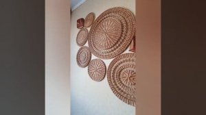 Панно- плетение из бумажного лоза.