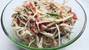 Салат минутка! Легко, быстро, вкусно! 🔥