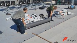 Подробный монтаж плоской крыши из ПВХ мембраны. Технология, монтаж. Гидроиспытания