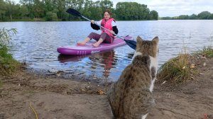 Прогулка по реке Монага. Речной кот. Дом со сказочными персонажами в Йошкар-Оле.