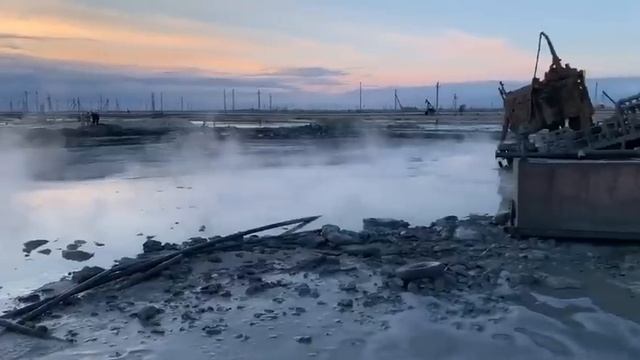 Пожар на месторождении "Каламкас" потушили смотреть онлайн