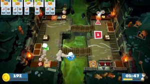 [Overcooked 2] Level 4-4 (3 Stars) ► Score: 538 / 520 ♦ Co-Op Mode (3 Players) ★ Gameplay ║#23║