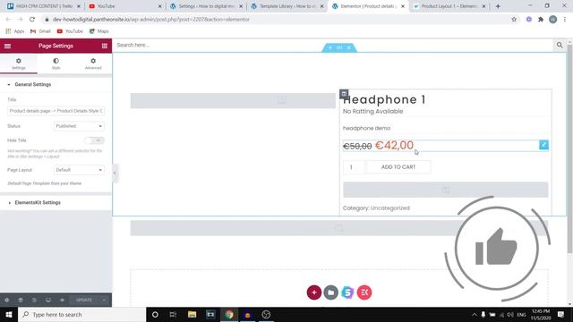 How to Create Single Product Page in Elementor (2023) смотреть онлайн