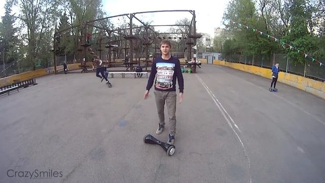 Как управлять гироскутером? Всё просто! Внимание - трюки!