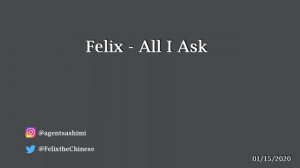 Felix L - All I Ask (Cover)