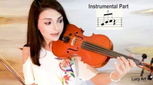 #Tutorial Et si tu nexistais pas #violin with #sheetmusic Lucy Art