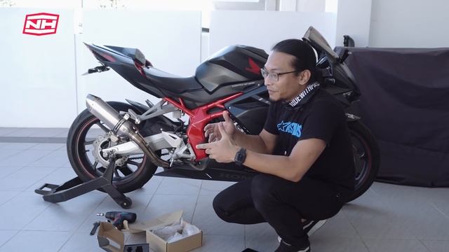 MENGURANGKAN KEKECEWAAN JATUH BODOH  EXHAUST SLIDER CBR250RR MALAYSIA