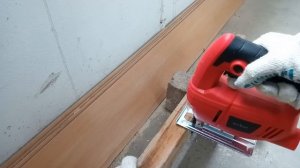 Распил бруска 40х60 электролобзиком Aceline AJS500