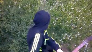 Илья прыгает с балкона (Смотреть всем)