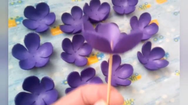 Сакура из фоамирана. Пошагово
