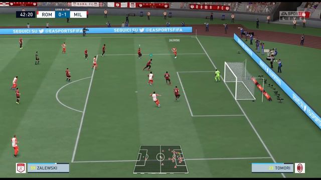 Огляд матчу. Рома - Мілан. FIFA 22(2023)