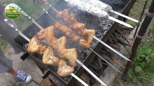 Куриные крылышки на мангале. Раскрываем секрет.