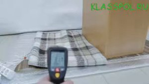 Видео  Саморегулирующийся пленочный инфракрасный теплый пол AlfaRed  Испытание термопленки
