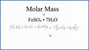 Molar Mass / Molecular Weight of FeSO4 • 7H2O: Iron (II) sulfate heptahydrate