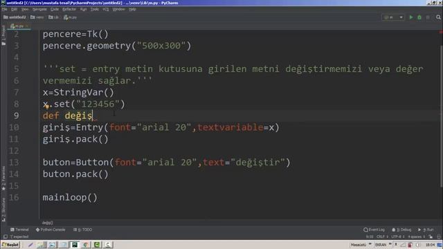 Entry set özelliği Python Tkinter #25 смотреть онлайн