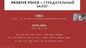 Страдательный залог (Passive Voice) в английском языке. Простой английский.