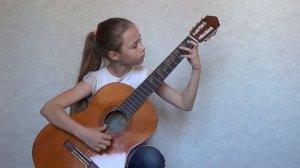 Баркова Ника | "Утушка Луговая" русская народная песня. Гитара.