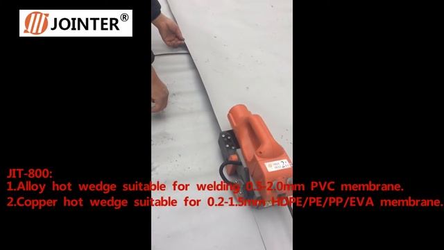 JIT 800 HDPE/PVC Welding Machine смотреть онлайн