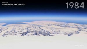 Таяние ледников с 1984 года по 2020 на Google Earth. Повышение уровня моря к 2050 году.