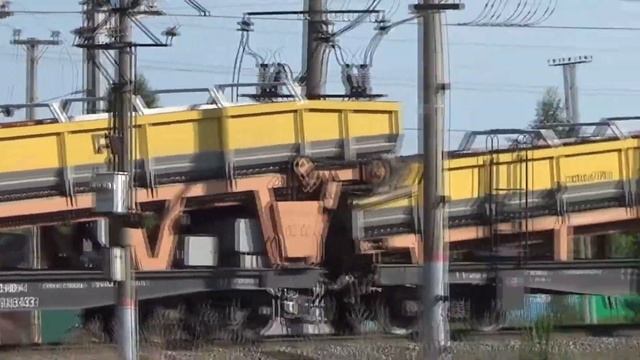 Ремонт путей на ст.Давлеканово. Тепловоз 2ТЭ10М-0360, 2ТЭ10М-0900, ЧМЭ3-7140, ПМА-1. смотреть онлайн