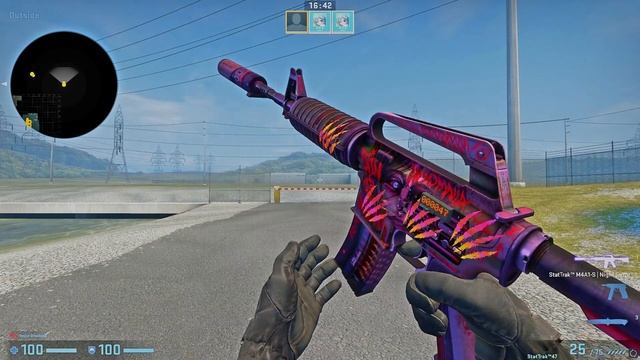 M4A1 S Night Terror with battle Scarred Holo combo смотреть онлайн
