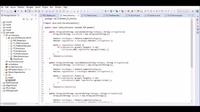 Java- Reading PDF File With Regex and PDFBox смотреть онлайн