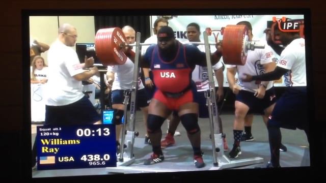 Ray Williams 438 kg / 965 lbs - WORLD RECORD SQUAT смотреть онлайн