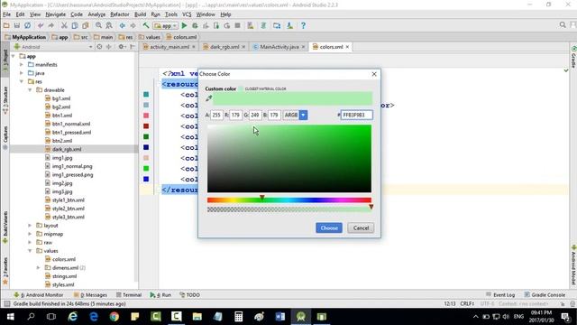 gradient from Colors xml For Color Values Android Studio #362 смотреть онлайн