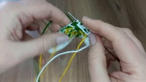 Вязаные тапочки "Весенние"? ? Часть1. Вяжем мысок попетельно?