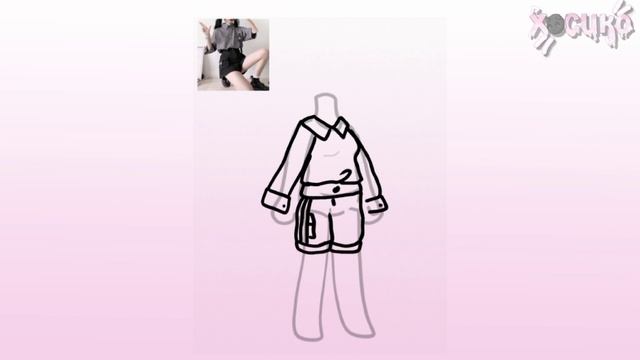 |перерисовываем одежду из пинтереста в гачу!| Gacha nox | Hosiko | смотреть онлайн