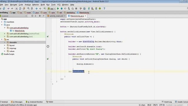 Alert dialog box in android studio || Alert dialog смотреть онлайн
